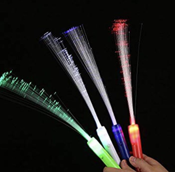 Fiber optic wands/glow stick/or both? 2