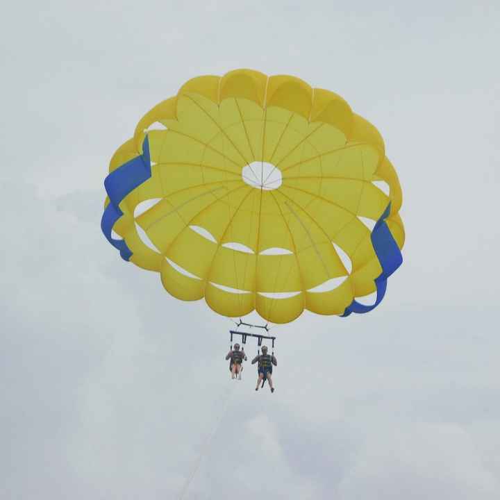 We had one last excursion - parasailing over the Gulf of Mexico! My husband had never 