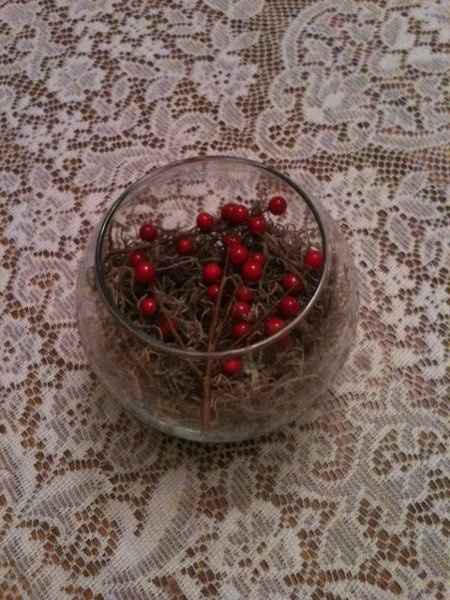 mismatched centerpieces