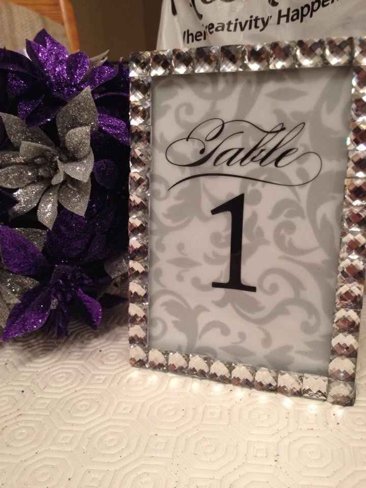 My DIY Table numbers! :D