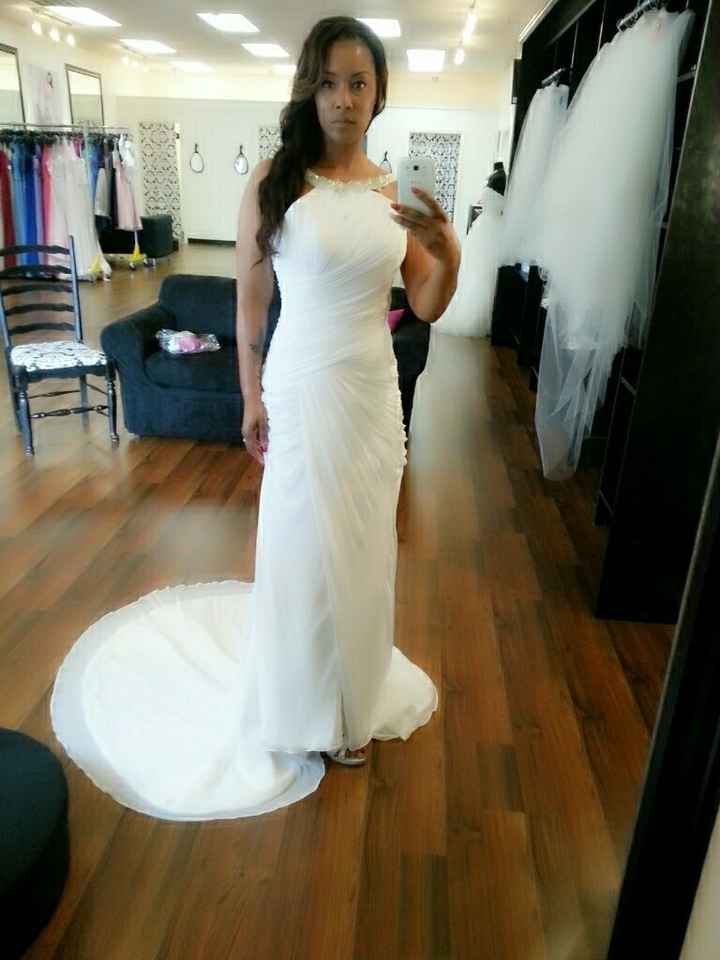 Let's show off our dresses.