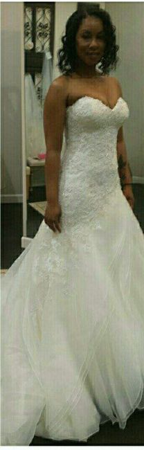 What was your least favorite wedding dress on you?