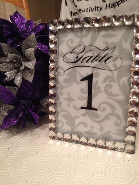 My DIY Table numbers! :D