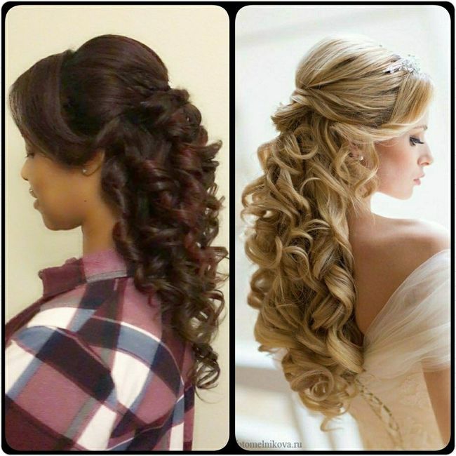 Hair Inspiration vs. Trial/Wedding