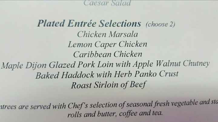 Help me pick my Entrées!