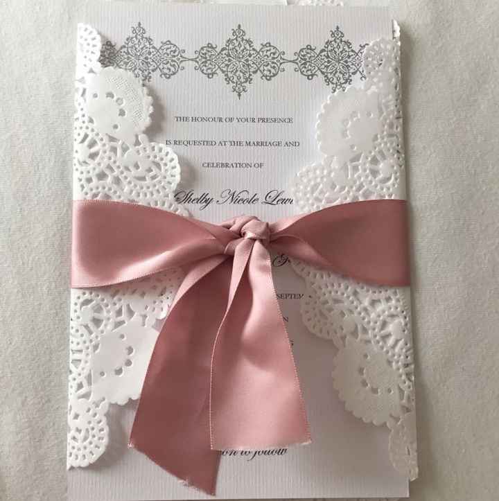 Finishing up on the Invites!
