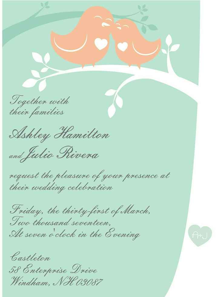 Let's see your wedding invites