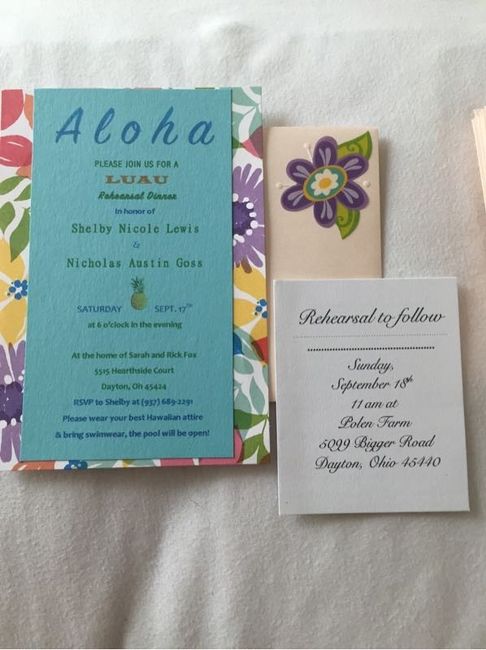Finishing up on the Invites!