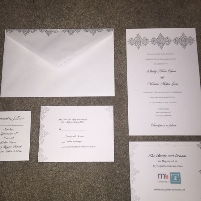Finishing up on the Invites!