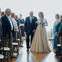 My dad walking me down the aisle
