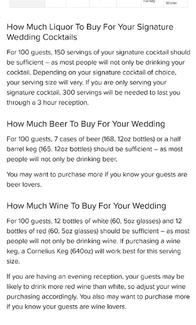 How much of the signature drink to serve? 1