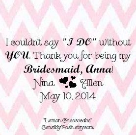 Bridesmaids gifts