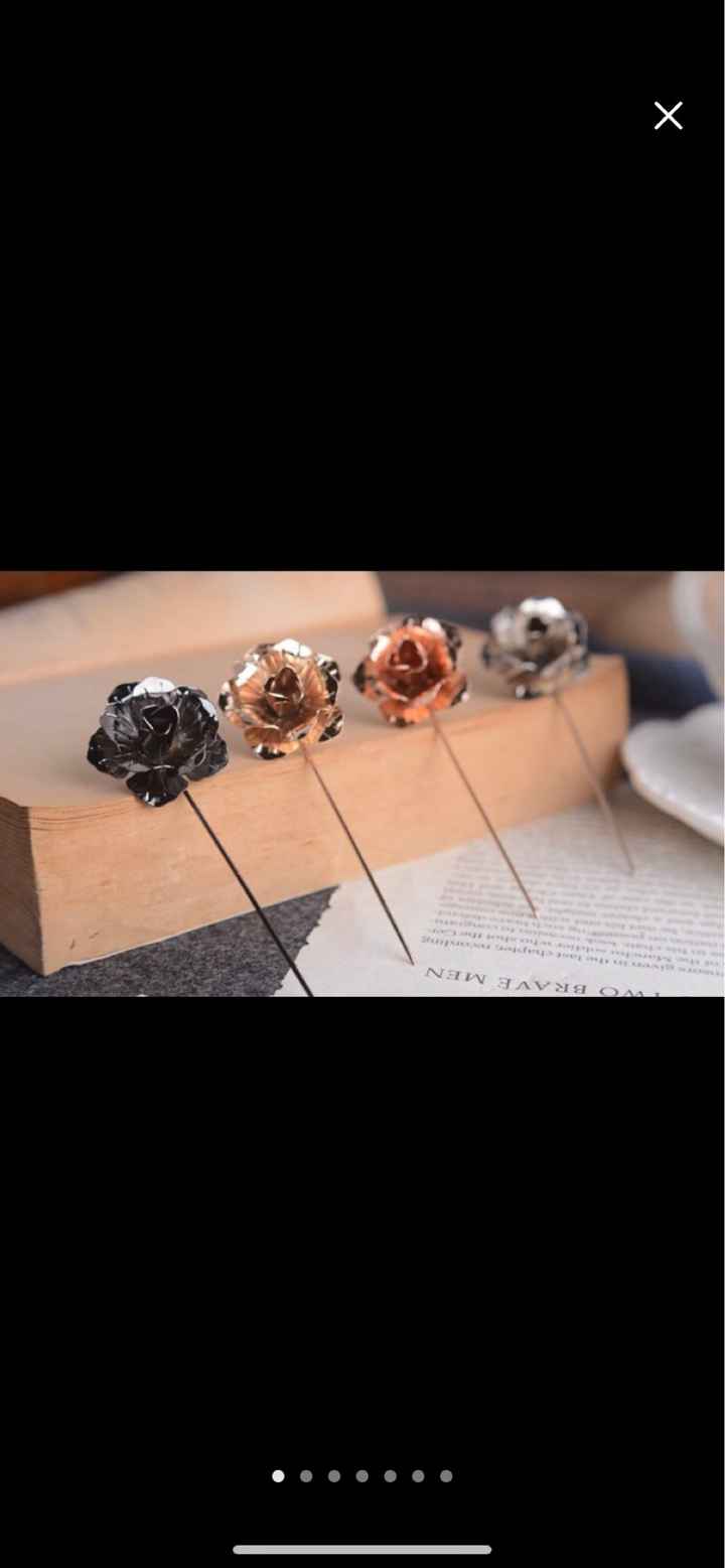 Flower/copper Lapel Pins - 2