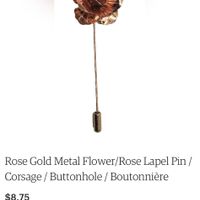 Flower/copper Lapel Pins - 1