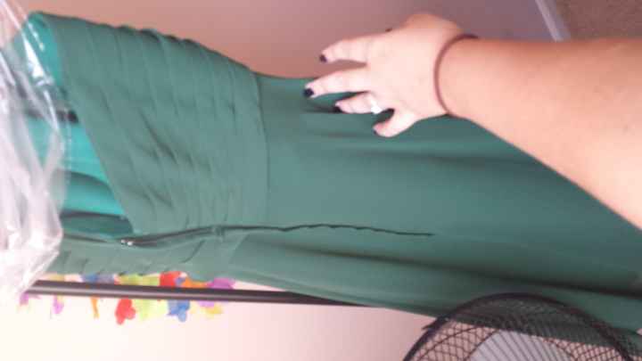 Chiffon Allure bridesmaid dresses in hunter