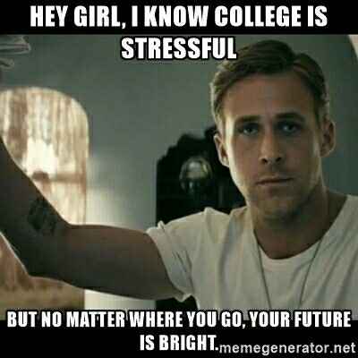 NWR: Finals will be the death of me.