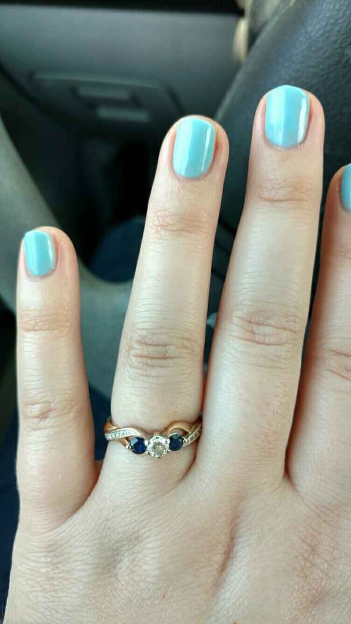 Tried to revive an old thread, but it wouldn't post...so Show me your nontraditional engagement ring