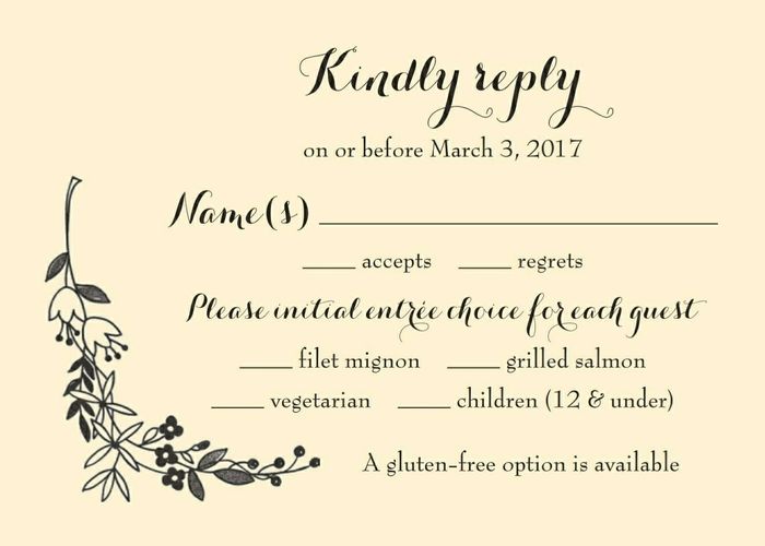 Show me your RSVP cards!