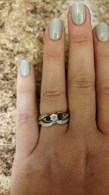 Do you still wear your engagement ring post-wedding? 3