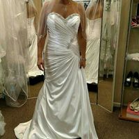 Please show me pictures of your a-line/off-shoulder wedding dresses. I'm a pear shape and struggling