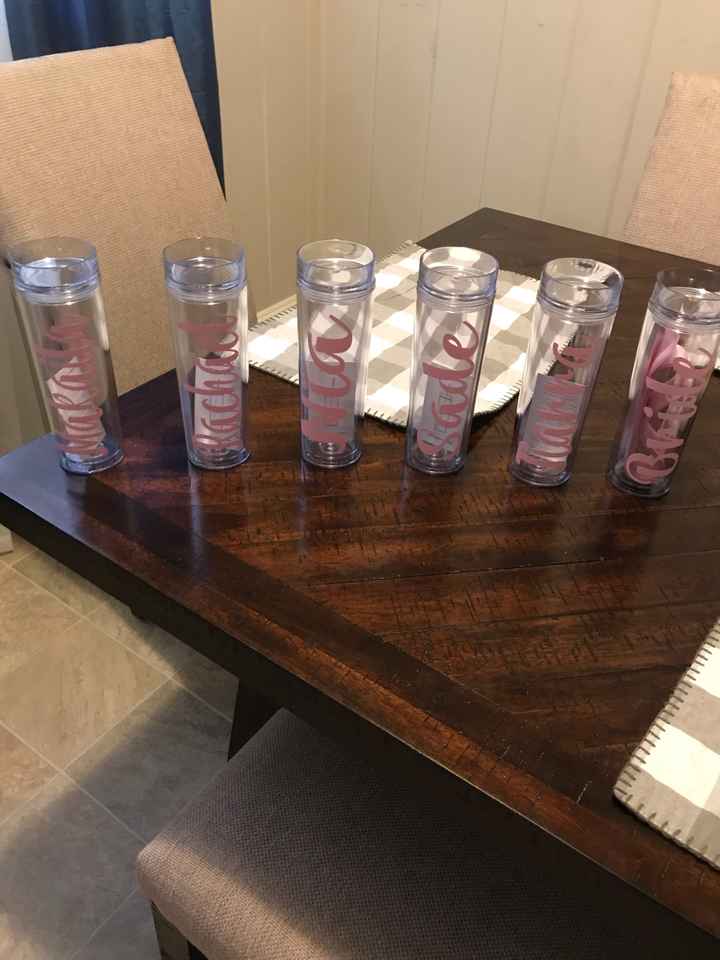 Bridesmaid Tumblers Delivered - 1