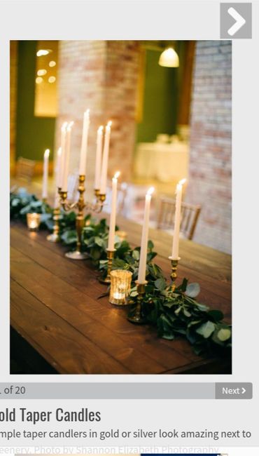 Flower greenery clippings as table runner 11