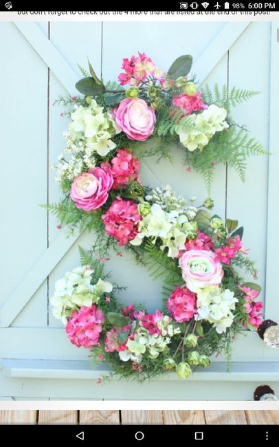 Large floral letters - 1
