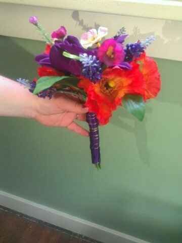 Pic of my diy fake BM bouquet! Spent under $12 for each!