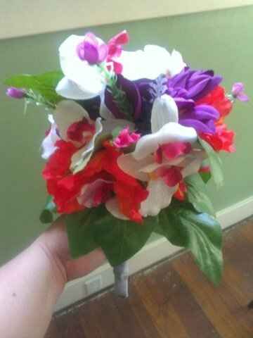 Pic of my diy fake BM bouquet! Spent under $12 for each!