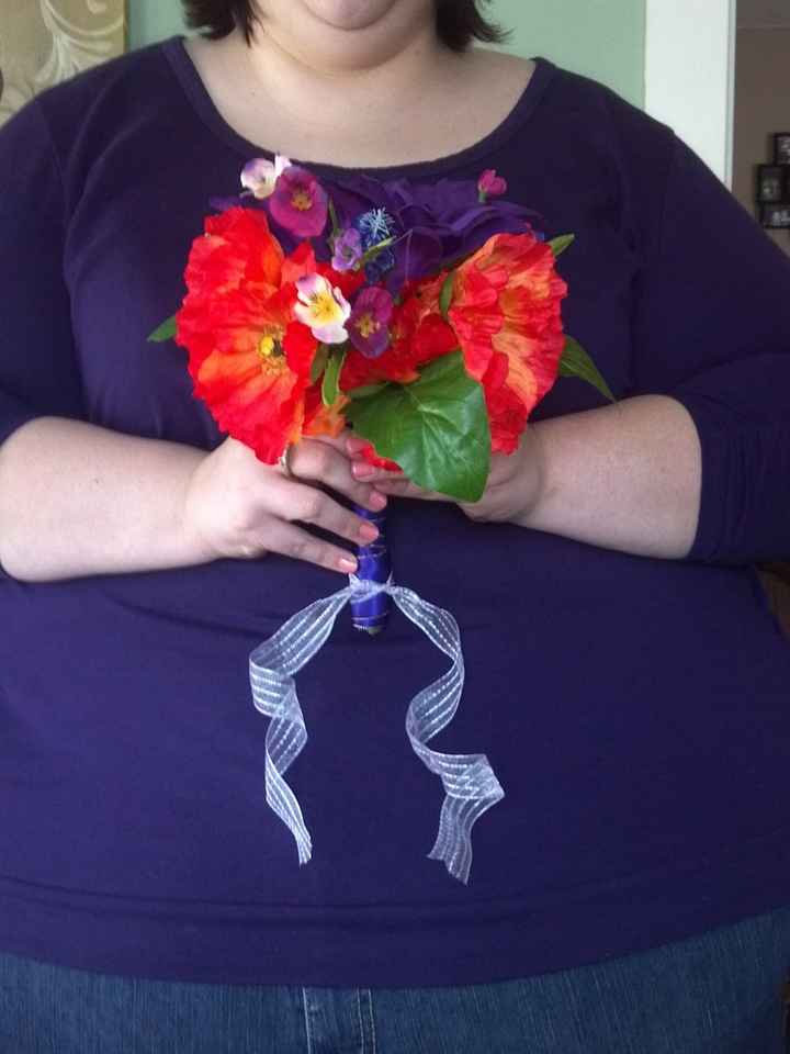 Pic of my diy fake BM bouquet! Spent under $12 for each!