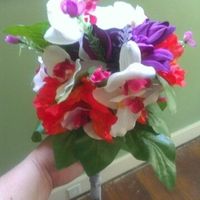 Pic of my diy fake BM bouquet! Spent under $12 for each!