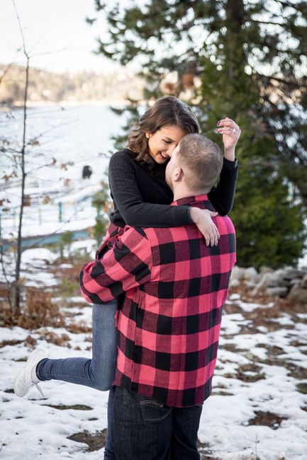 Snowy engagement shoot photos!