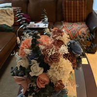 Sola flower bouquet - diy greenery Question - 1