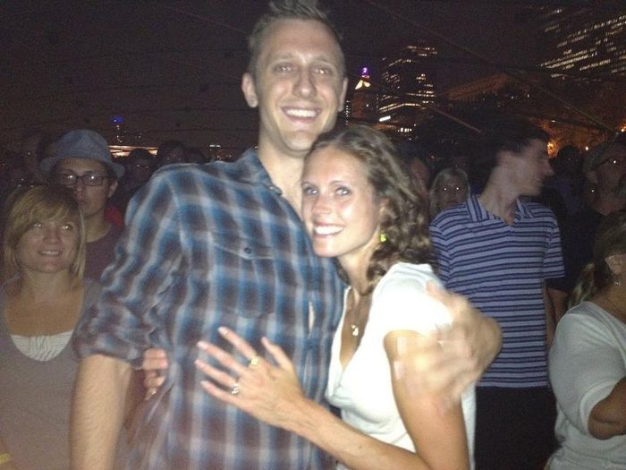 Pictures of him "popping the question"