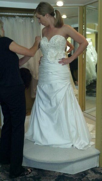 I got my dress pinned today and..