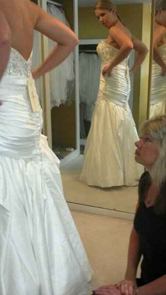 I got my dress pinned today and..