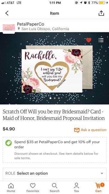 Have to mail all Bridesmaid proposals. What to do?! 1
