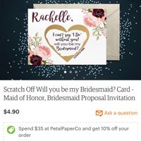 Have to mail all Bridesmaid proposals. What to do?! - 1