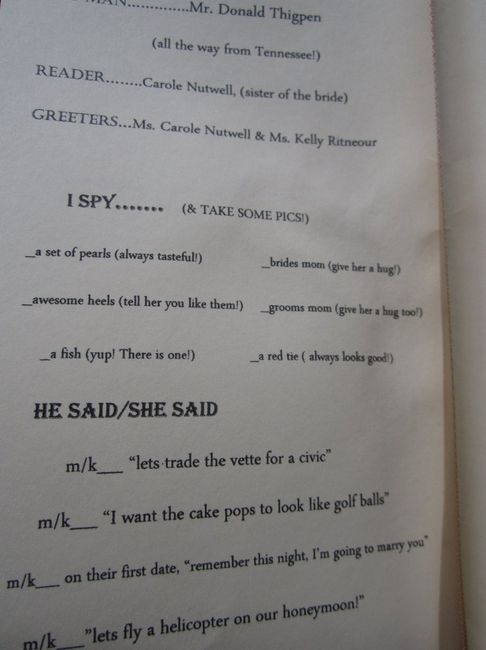 anyone doing an I-Spy game?
