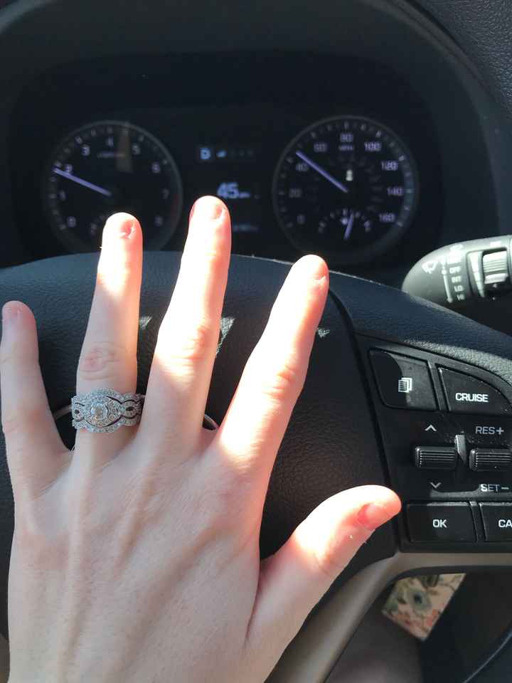 i got my wedding band! Show me your beautiful rings! - 1