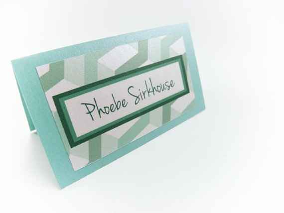 Entree choices on place cards!!