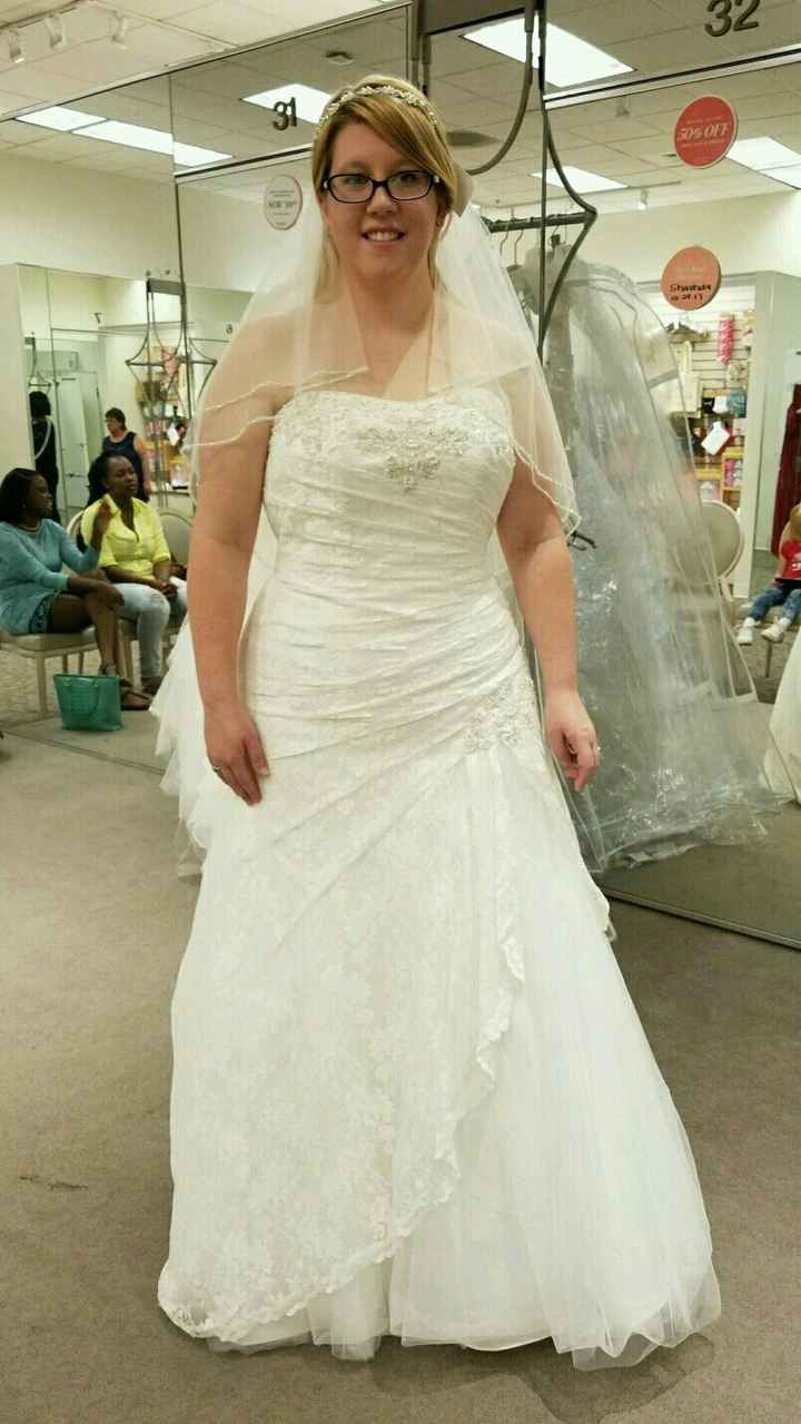 So I said YES to the dress yesterday!