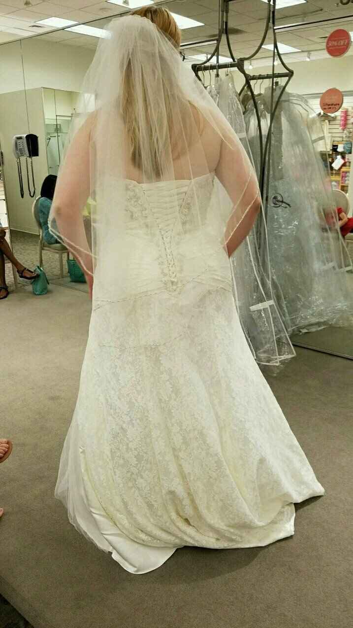So I said YES to the dress yesterday!