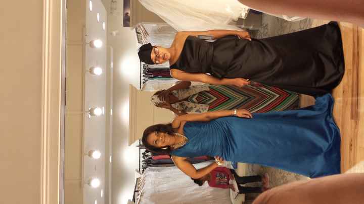 My BM'S and MOH said yes to the dress (pics included)