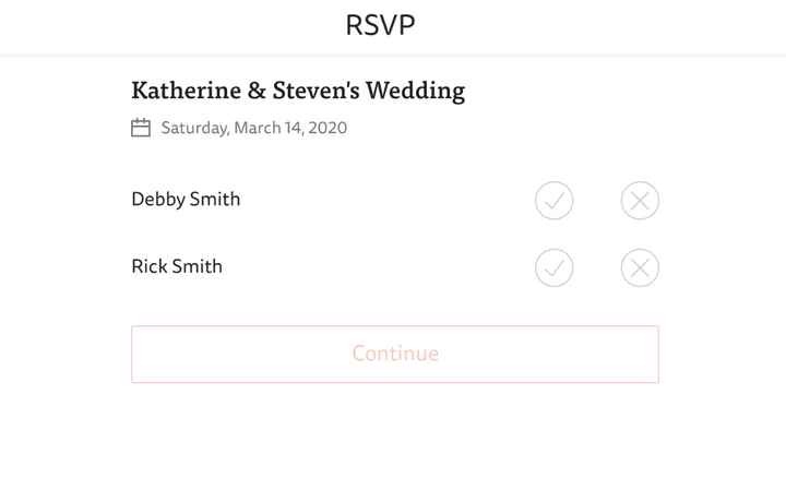 RSVP example