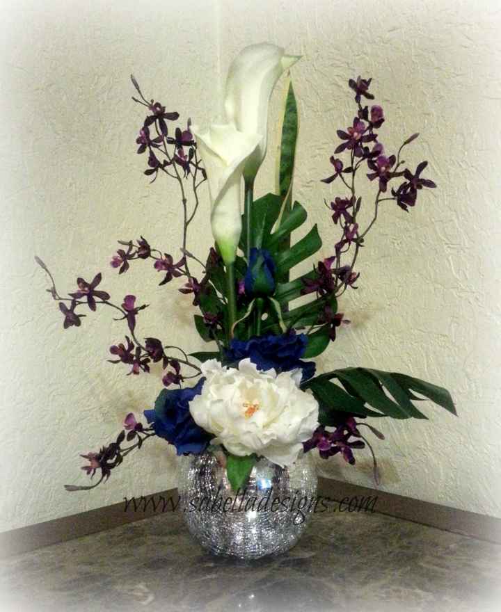 Did you have or are you having silk flowers