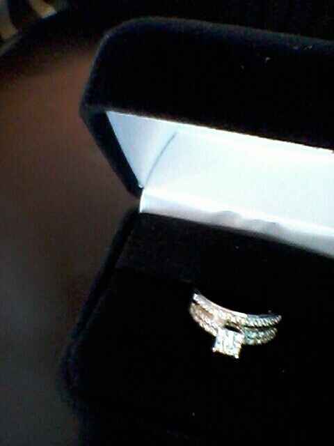 My engagement ring n the band too