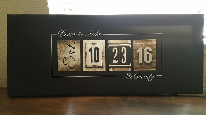 My sister finished painting my guest book!!!