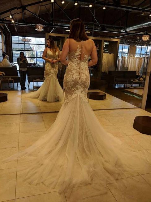 Back of my dress (I ordered in white)