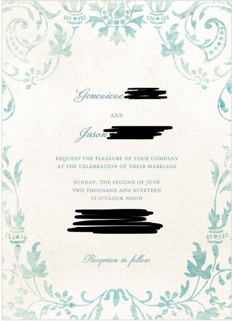 How did i just catch an error on my invitations - 1